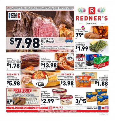 Redner's Markets Weekly Ad Flyer April 1 to April 7
