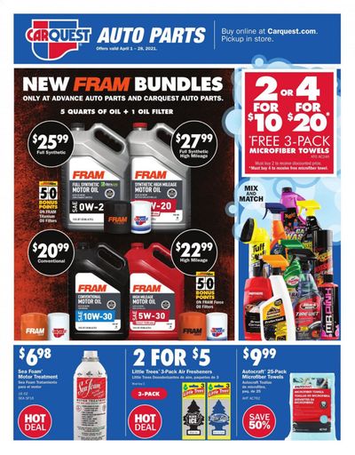 Carquest Weekly Ad Flyer April 1 to April 28