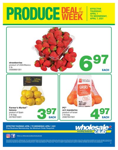 Wholesale Club (Atlantic) Produce Deal of the Week Flyer April 1 to 7