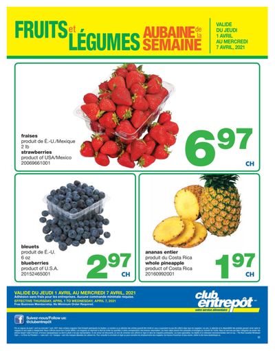 Wholesale Club (QC) Produce Deal of the Week Flyer April 1 to 7
