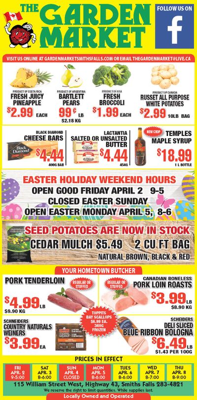 The Garden Market Flyer April 2 to 8