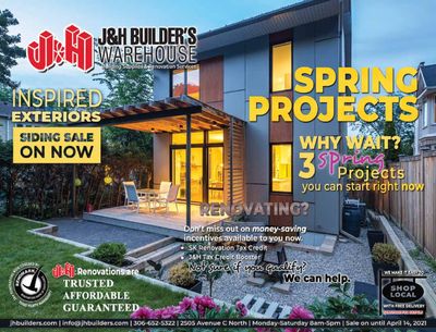 J&H Builder's Warehouse Flyer April 1 to 14