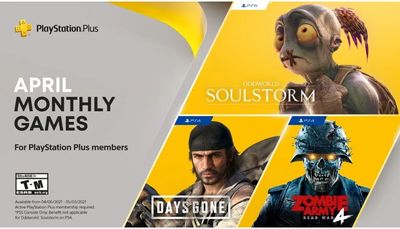 PlayStation Plus April 2021 FREE Games: Days Gone, Oddworld: Soulstorm, and Zombie Army 4: Dead War