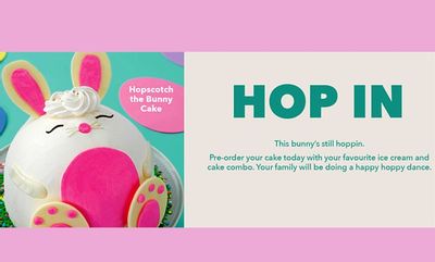Hopscotch the Bunny Cake at Baskin Robbins