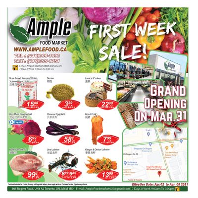 Ample Food Market (North York) Flyer April 2 to 8