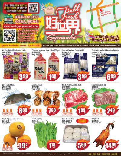 Field Fresh Supermarket Flyer April 2 to 8