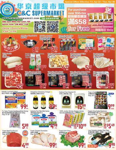 C&C Supermarket Flyer April 2 to 8