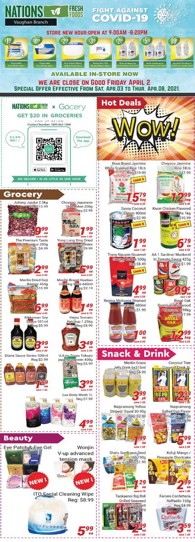 Nations Fresh Foods (Vaughan) Flyer April 3 to 8