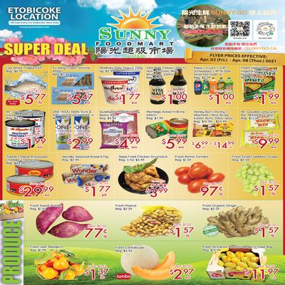Sunny Foodmart (Etobicoke) Flyer April 2 to 8