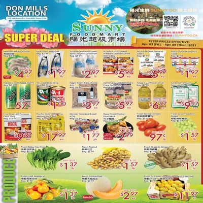 Sunny Foodmart (Don Mills) Flyer April 2 to 8