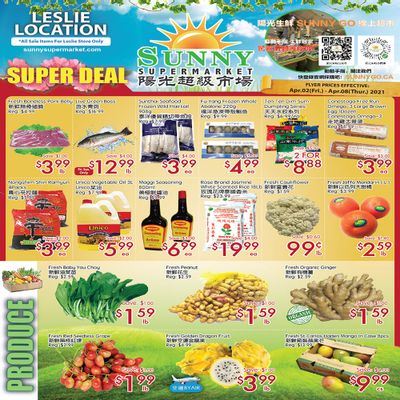 Sunny Supermarket (Leslie) Flyer April 2 to 8