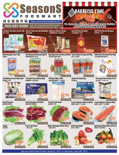Seasons Food Mart (Thornhill) Flyer April 2 to 8