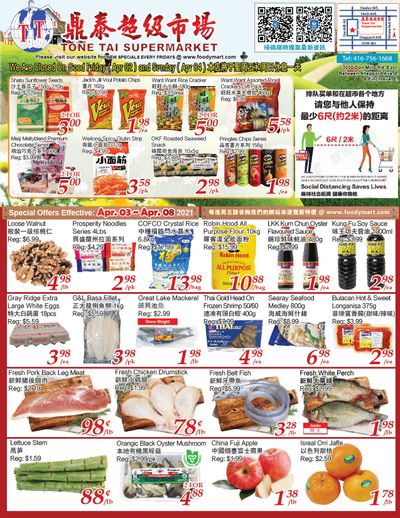 Tone Tai Supermarket Flyer April 3 to 8