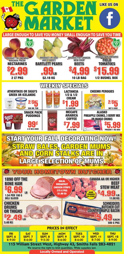 The Garden Market Flyer September 6 to 12