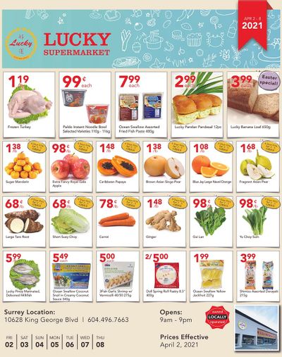 Lucky Supermarket (Surrey) Flyer April 2 to 8