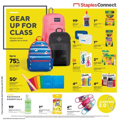 Staples Weekly Ad Flyer April 4 to April 10