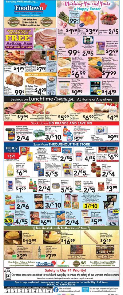 Foodtown (NJ, NY, PA) Weekly Ad Flyer April 2 to April 8