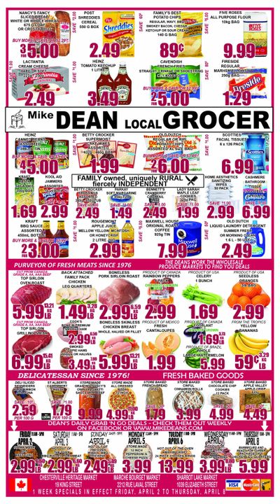 Mike Dean's Super Food Stores Flyer April 2 to 8