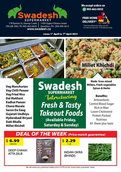 Swadesh Supermarket Flyer April 1 to 7