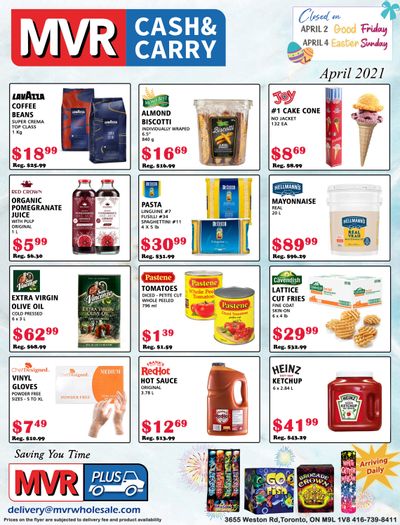 MVR Cash and Carry Flyer April 1 to 30