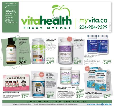 Vita Health Fresh Market Flyer April 2 to 18
