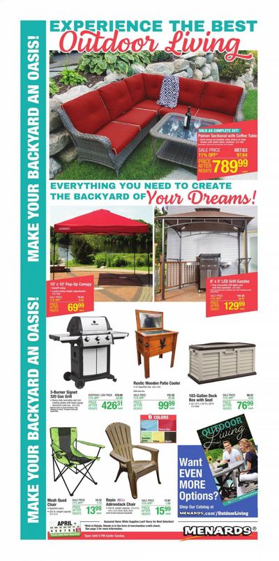 Menards Weekly Ad Flyer April 1 to April 10