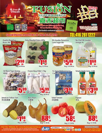 Fusion Supermarket Flyer October 18 to 24