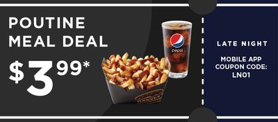 Poutine Meal Deal from HARVEYS!