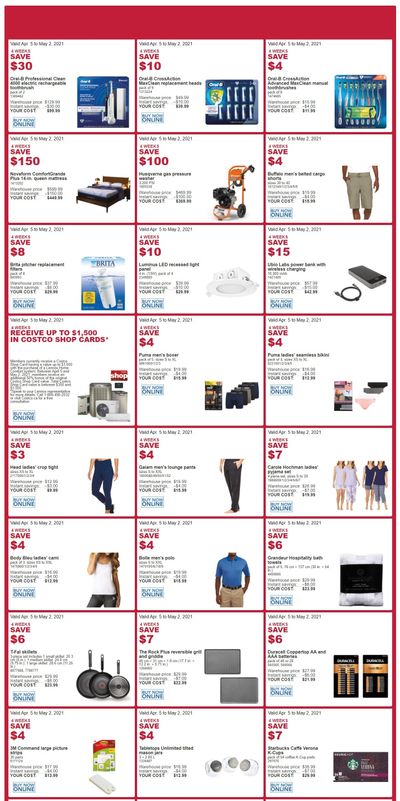 Costco (ON, NB, NL & NS) Weekly Savings April 5 to May 2 Costco (ON, NB, NL & NS) Weekly Savings April 5 to May 2