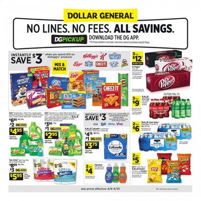 Dollar General (GA, IA, LA, MI, MN, NM, OH, OK) Weekly Ad Flyer April 4 to April 10