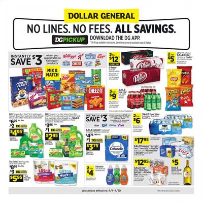 Dollar General (CA, NV) Weekly Ad Flyer April 4 to April 10