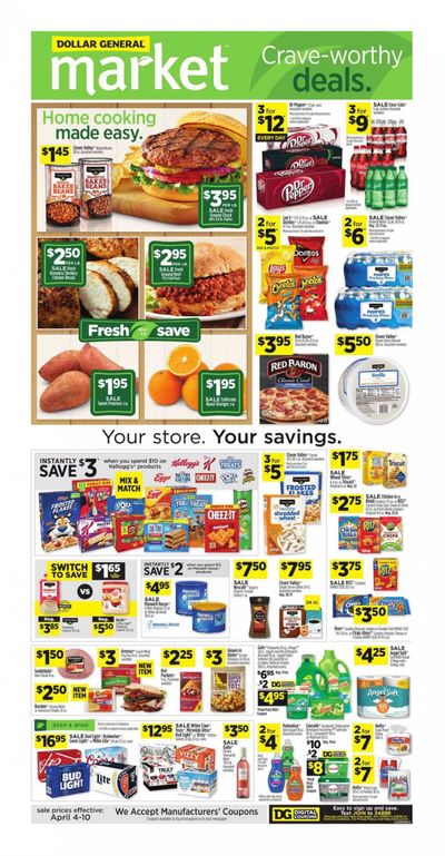 Dollar General (AL) Weekly Ad Flyer April 4 to April 10