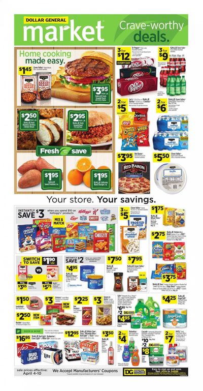 Dollar General (AL) Weekly Ad Flyer April 4 to April 10