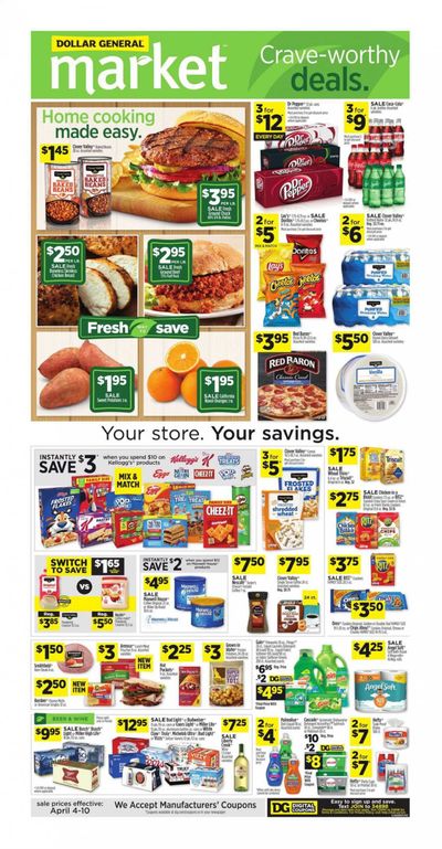 Dollar General (FL) Weekly Ad Flyer April 4 to April 10