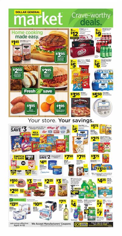 Dollar General (GA) Weekly Ad Flyer April 4 to April 10