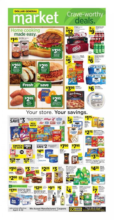 Dollar General (CA) Weekly Ad Flyer April 4 to April 10
