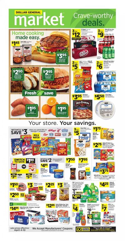 Dollar General (TN) Weekly Ad Flyer April 4 to April 10