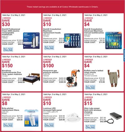 Costco Canada More Savings Weekly Coupons/Flyers: All Costco Wholesale Warehouses in Canada (Except QC) Until May 2