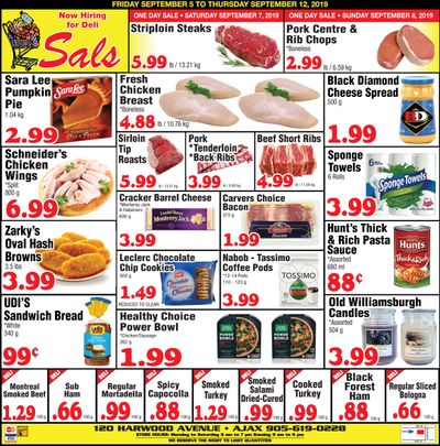 Sal's Grocery Flyer September 6 to 12