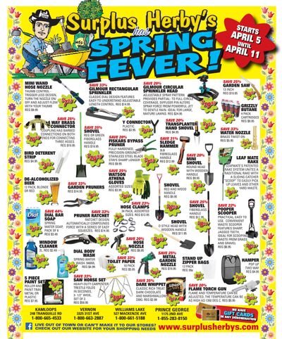 Surplus Herby's Flyer April 5 to 11