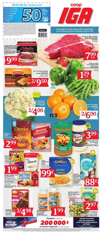 Coop IGA Flyer April 8 to 14
