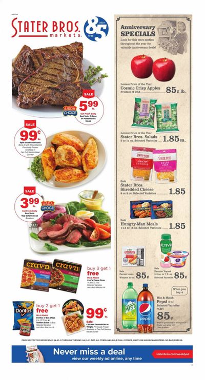 Stater Bros. Weekly Ad Flyer April 7 to April 13