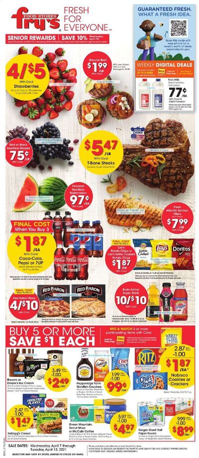 Fry’s (AZ) Weekly Ad Flyer April 7 to April 13