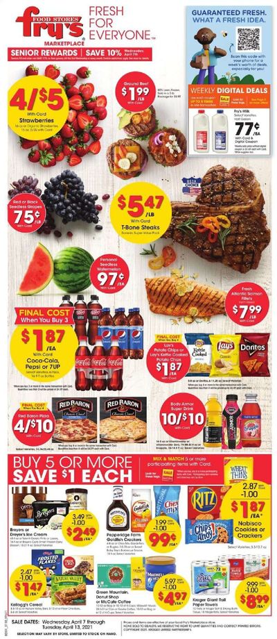 Fry’s (AZ) Weekly Ad Flyer April 7 to April 13