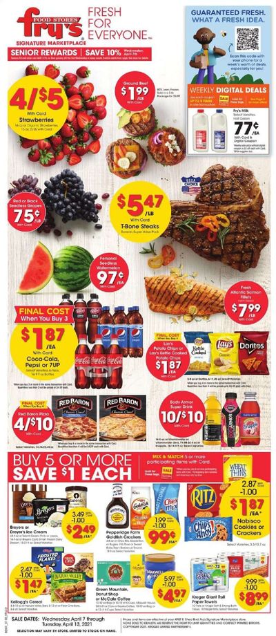 Fry’s (AZ) Weekly Ad Flyer April 7 to April 13