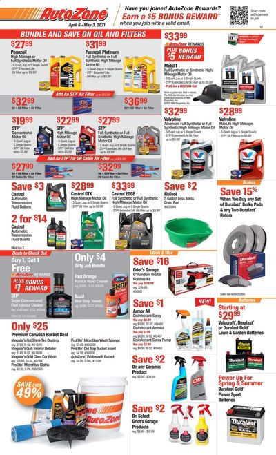 Autozone Weekly Ad Flyer April 6 to May 3