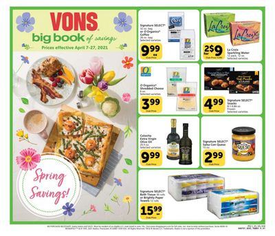 Vons (CA, NV) Weekly Ad Flyer April 7 to April 27