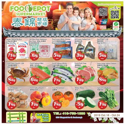 Food Depot Supermarket Flyer October 18 to 24 