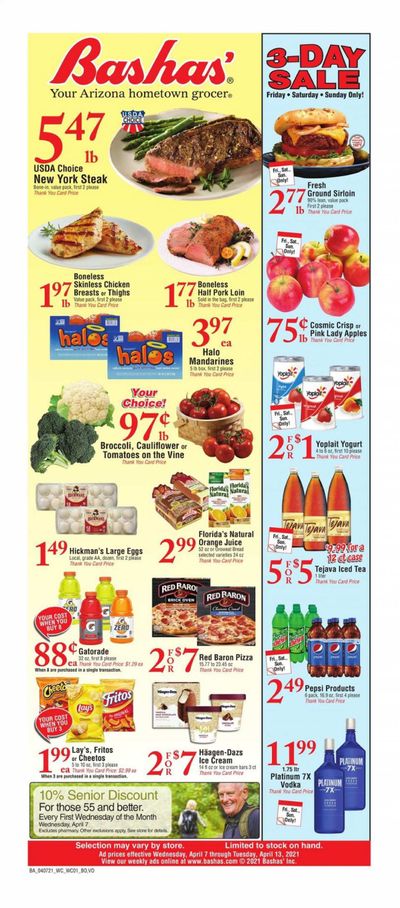 Bashas' Weekly Ad Flyer April 7 to April 13