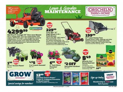 Orscheln Farm and Home Weekly Ad Flyer April 7 to April 11